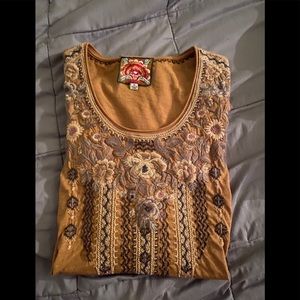 Beautiful embroidered gold tunic